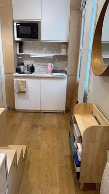 Cuisine ou kitchenette dans l'établissement Studio cosy Paris 6ème Bon Marché
