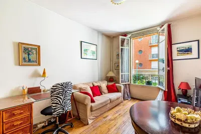 Coin salon dans l'établissement GuestReady - Boulogne near Roland-Garros