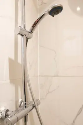 Salle de bains dans l'établissement Appartement chaleureux - proche Montmartre