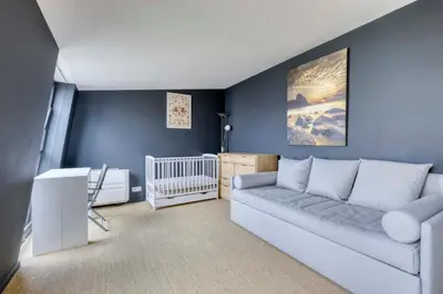 Coin salon dans l'établissement Luxury Penthouse with A/C Terrace & View-Le Marais