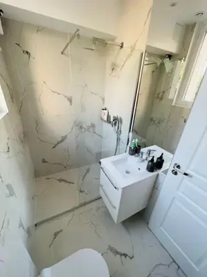 Salle de bains dans l'établissement Chez Alex