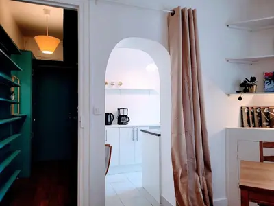 Cuisine ou kitchenette dans l'établissement Cosy Case proche Paris Montmartre