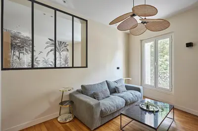 Coin salon dans l'établissement Apartment Invalide by Studio prestige