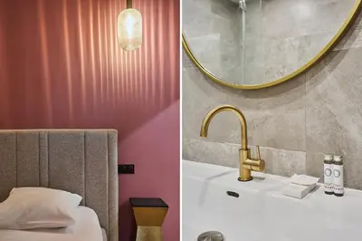 Un ou plusieurs lits dans un hébergement de l'établissement Residense Montmartre by Studio prestige