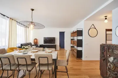 Coin salon dans l'établissement Residense Montmartre by Studio prestige