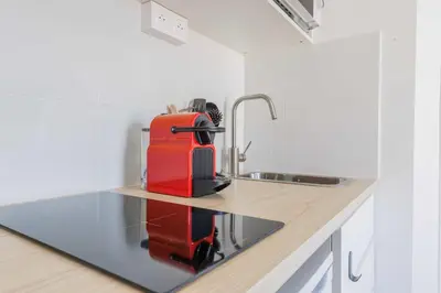 Cuisine ou kitchenette dans l'établissement Studio confortable - 2P - Proche Nation