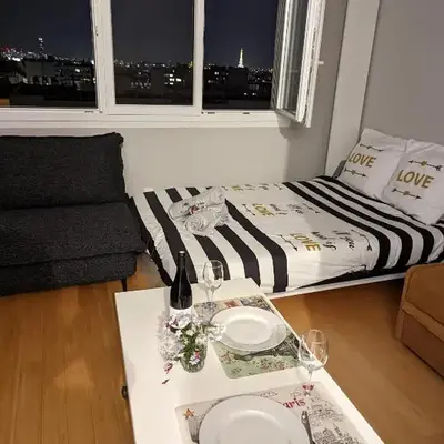 Charming Studio with Eiffel View