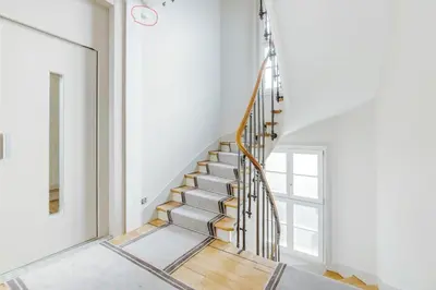 Un ou plusieurs lits dans un hébergement de l'établissement Bel Appartement avec balcon proche Roland Garos et Parc des Princes