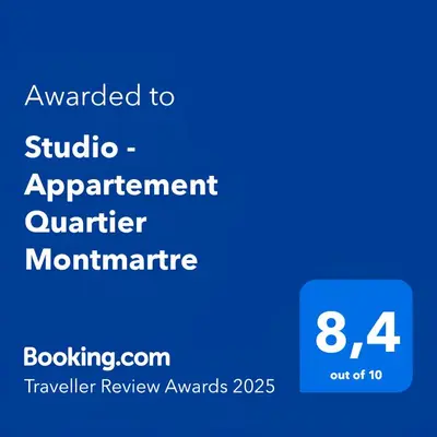 Certificat, récompense, panneau ou autre document affiché dans l'établissement Studio - Appartement Quartier Montmartre Free Netflix