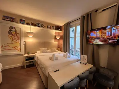 Un ou plusieurs lits dans un hébergement de l'établissement Marais-Studio, rue Simon le Franc - 3 places