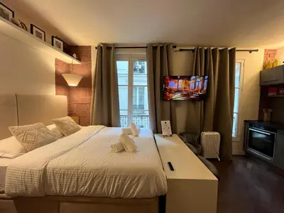 Un ou plusieurs lits dans un hébergement de l'établissement Marais-Studio, rue Simon le Franc - 3 places