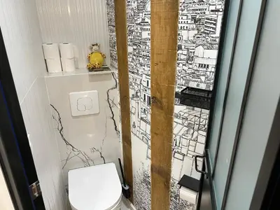 Salle de bains dans l'établissement Cosy appartement à 500m de Montmartre
