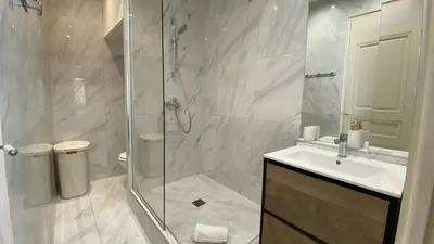 Salle de bains dans l'établissement Marais-Bretagne, rue Béranger - 4 people
