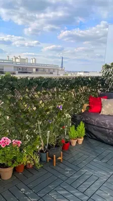 Plan de l'établissement Nice loft with romantic view over the Eiffel tower
