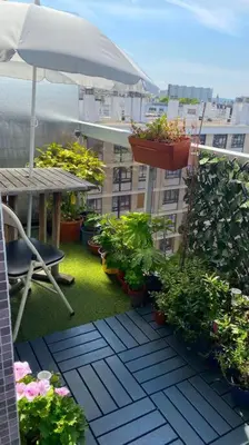 Plan de l'établissement Nice loft with romantic view over the Eiffel tower