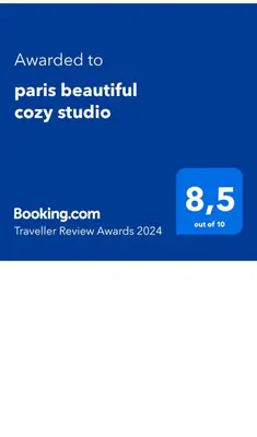 Certificat, récompense, panneau ou autre document affiché dans l'établissement paris beautiful cozy studio