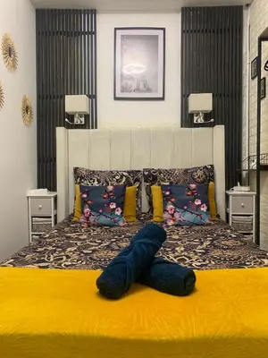 Un ou plusieurs lits dans un hébergement de l'établissement paris beautiful cozy studio