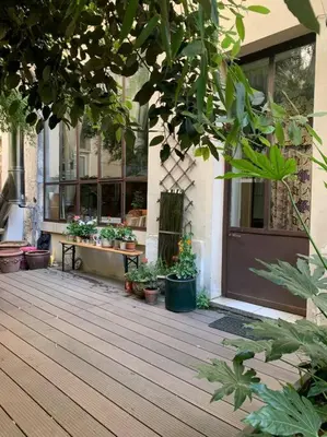 Jardin de l'établissement Warm and cosy Loft in paris with a private outdoor