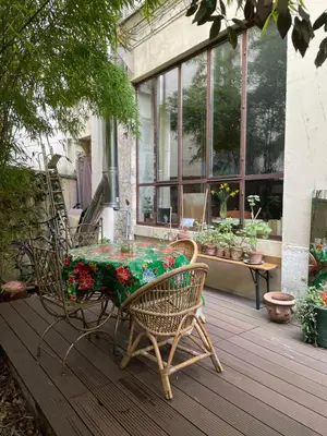 Jardin de l'établissement Warm and cosy Loft in paris with a private outdoor