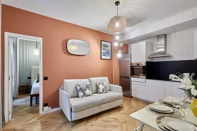 Coin salon dans l'établissement Apartment Montmartre by Studio prestige