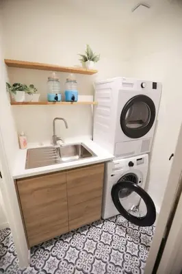 Cuisine ou kitchenette dans l'établissement Elégant appartement parisien