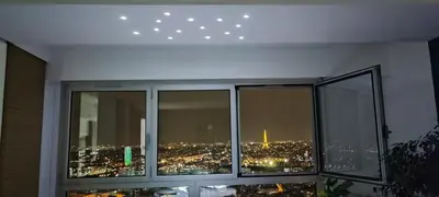 Vue générale sur Issy-les-Moulineaux ou vue de la ville depuis l'appartement