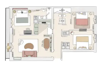 Plan de l'établissement Paris Home Collection Serviced Apartments in Opéra - Rue Saint-Lazare