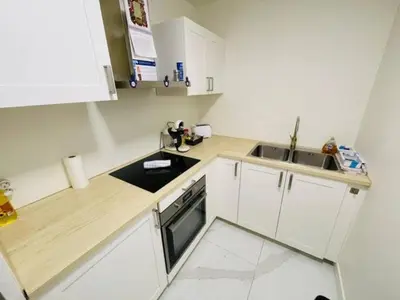 Cuisine ou kitchenette dans l'établissement Appart Champs Élysée bagatelle - 4 pers