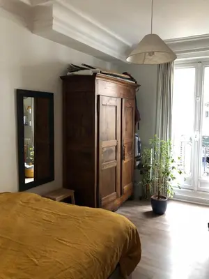 Un ou plusieurs lits dans un hébergement de l'établissement Nice and practical apartment to enjoy Paris close to Montmartre
