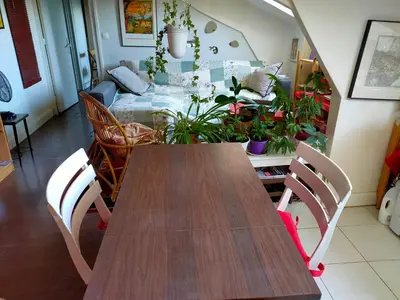 Coin salon dans l'établissement Charmant 2 pièces Clichy Levallois