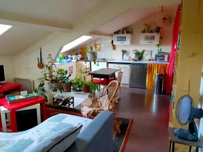 Cuisine ou kitchenette dans l'établissement Charmant 2 pièces Clichy Levallois
