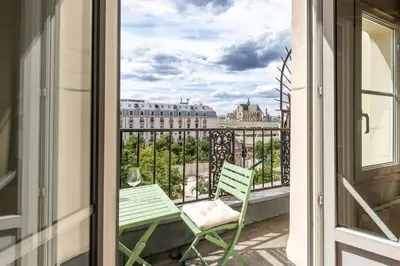Balcon ou terrasse dans l'établissement Géranimus 36A : Heart of Paris