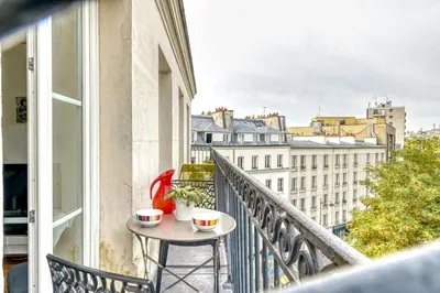 Balcon ou terrasse dans l'établissement Stunning Apartment 2br + balcony + nice view