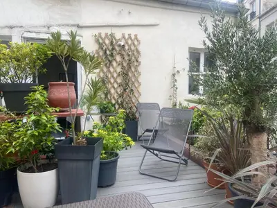 Jardin de l'établissement Aux Terrasses de la Lune
