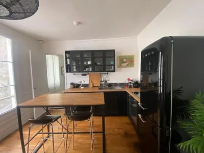Cuisine ou kitchenette dans l'établissement Aux Terrasses de la Lune
