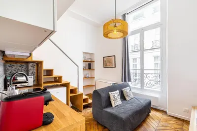 Coin salon dans l'établissement GuestReady - Bel Appartement Le Marais
