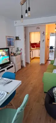 Télévision ou salle de divertissement dans l'établissement Vue Tour Eiffel Paris 13