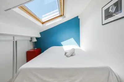 Un ou plusieurs lits dans un hébergement de l'établissement Appartement Heinrich - Welkeys