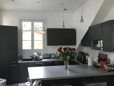 Cuisine ou kitchenette dans l'établissement Superbe maison individuelle dans Paris
