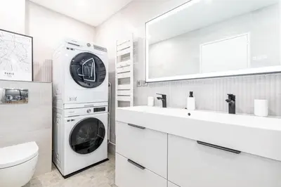 Salle de bains dans l'établissement GuestReady - Apt avec Balcon à la Place d'Italie