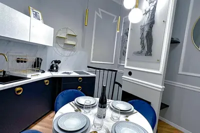 Cuisine ou kitchenette dans l'établissement Palais Royal - Chez Lucas