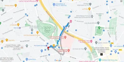 Plan de l'établissement Loft Duplex à 2 min de Paris - Parking gratuit