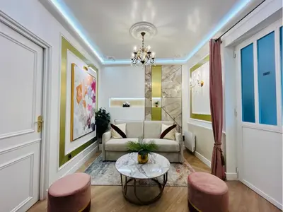 Coin salon dans l'établissement Merveil - Luxury Suite - Marais - Charlot