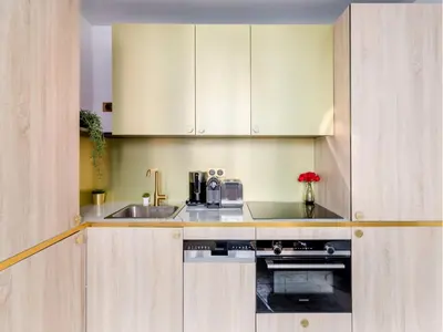Cuisine ou kitchenette dans l'établissement Merveil - Luxury Suite - Marais - Poissonniere