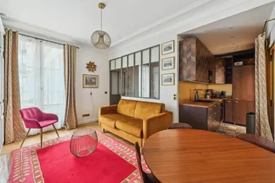 Coin salon dans l'établissement La Maison Kléber - Luxury apartments, Eiffel Tower - Champs-Elysées