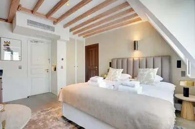 Un ou plusieurs lits dans un hébergement de l'établissement Stylish Studio - 2P - Vendôme Square