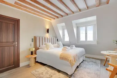 Un ou plusieurs lits dans un hébergement de l'établissement Stylish Studio - 2P - Vendôme Square