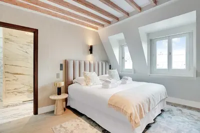 Un ou plusieurs lits dans un hébergement de l'établissement Stylish Studio - 2P - Vendôme Square