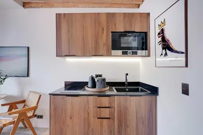 Cuisine ou kitchenette dans l'établissement Stylish Studio - 2P - Vendôme Square