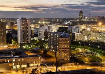 Vue générale sur Malakoff ou vue de la ville depuis l'appartement